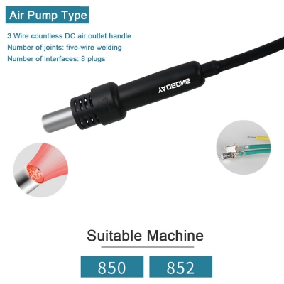 850 Air Pump Type Three-Wire Non-Display DC Airflow Handle Efficient and Reliable Air Pump Handle Five-Wire Welding Interfaces Ideal for Various Applications [1991319]