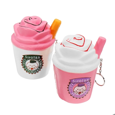 Ice Cream Tea Cup Squishy kawaii Squeeze Toy 10cm Sweet Slow Rising For Girls COD [1281672]