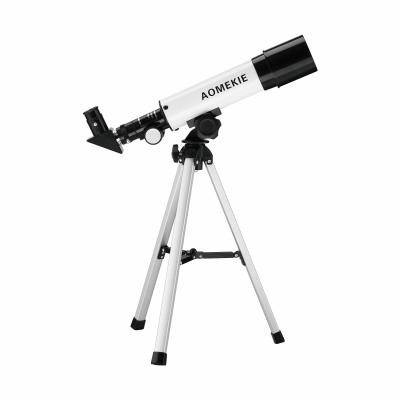 [US Direct] AOMEKIE Astronomical Telescope for Kids 50/360mm Telescope for Astronomy Beginners with Carrying Case Tripod Erecting Eyepiece Refractor Telescope AO2008 [1982678]