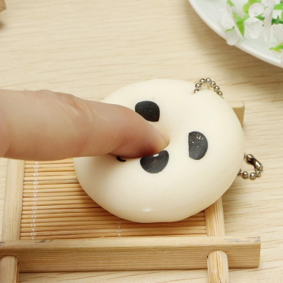 Squishy Squeeze Panda Sticky Rice Ball 5cm Collection Ball Chain Phone Strap Decor Gift Toy COD [1135508]