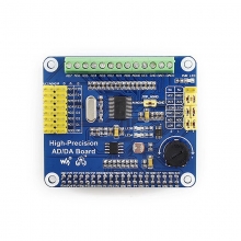 High-Precision AD/DA Digital Analog Module Expansion Board for Raspberry Pi 4B/3B+ Compatible with Jetson Nan Module COD