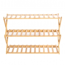 3 4 Layers Flower Rack Shoe Rack Storage Shelf Folding Bamboo Shoe Holder for Home Dormitory COD