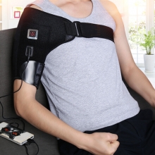 Electric Heated Shoulder Brace Support Belt Adjustable Shoulder Back Support Wrap Belt Band Winter Joint Care Pain Relief Bandage COD