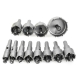 Drillpro 12pcs 15mm-50mm Hole Saw Cutter Alloy Drill Bit Set for Wood Metal Cutting COD