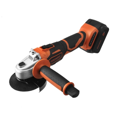 GOCHIFIX 8000RPM Cordless Brushless Angle Grinder 4Ah Li-Ion Battery Power Angle Grinders 3-Position Ergonomic Handle Dust-Proof Design with Grinding Cutting Wheel for Metal Wood [1994789]