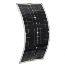 25W Protable Solar Panel Kit Dual DC USB Charger Kit w/ 60A/100A Solar Controller COD