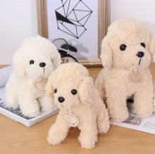 18/25CM Multi-color Simulation Realistic Teddy Lucky Dog Handmade Poodle Stuffed Plush Animal Figure Toy COD