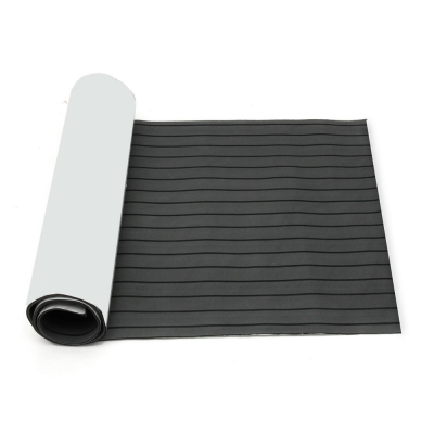 900mmx2400mmx5.5mm Dark Grey and Black EVA Foam Faux Teak Sheet Boat Yacht Synthetic Teak Decking COD [1320876]