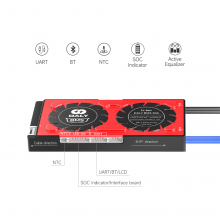 DALY Smart Board LifePO4 4S 30-250A 4 String 12V Lithium Iron Phosphate Battery Protection Board with Bluetooth COD