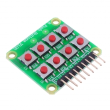 Micro Switch 2x4 Matrix Keyboard 8 Bit Keyboard External Keyboard Expansion Board Module Geekcreit for Arduino - products that work with official Arduino boards