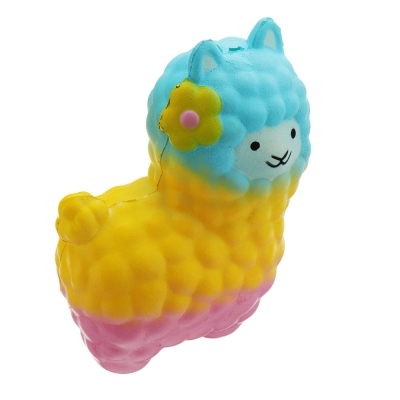 Colorful Alpacas Squishy 18*14CM Slow Rising Collection Gift Soft Toy COD [1295585]