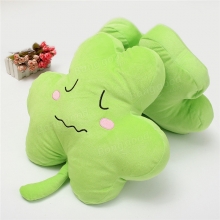 1PC 40cm Cute Clover Shamrock Soft Stuffed Plush Toy Happy Love Ornament Soft Doll COD