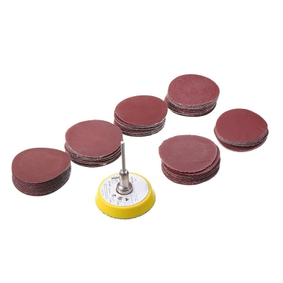 60pcs 50mm Sanding Disc Sandpaper with Backing Pad for Dremel Rotary Tool COD [1384310]