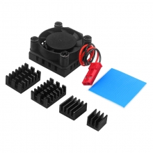 Orange Pi 5 Plus Cooling Fan Aluminum Heat Sink Dissipation with Thermal Pads CPU Chip Cooling for OPI 5 Plus Board COD