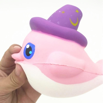 Squishy Slow Rising Kawaii Whale Soft Squeeze Cute Dolphin Cell Phone Strap Bread Cake Stretchy Toy COD [1151676]