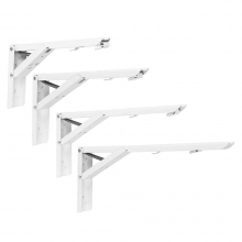 2pcs 8/10/12/14 Inch Folding Triangle Bracket Heavy Duty Steel L-Shaped Storage Wall Shelf Bracket COD