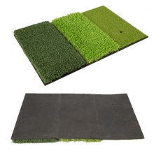 64*41CM 3-in-1 Golf Hitting Mat Multi-Function Tri-Turf Golf Practice Training for Chipping Practice Indoor/Outdoor Golf Training Tools COD