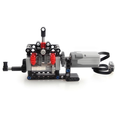 Building Blocks with Motor Compatible with Manual Gearbox 4-Speed Shifting Structure Fun Puzzle Games Toy for Assembling MOC-103739 COD [2007483]