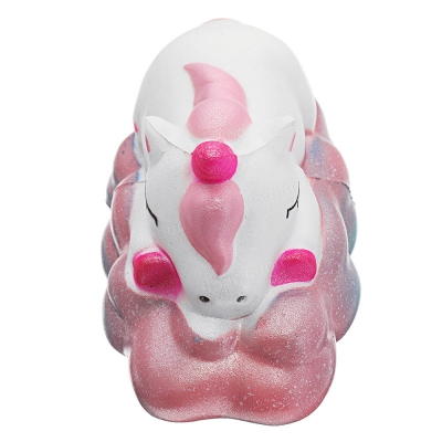 Sleepy Unicorn Squishy 6*6*11.5 CM Slow Rising Soft Collection Gift Decor Toy Original Packaging COD [1290107]