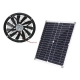 12V 25CM Large Air Volume Exhaust Fan Solar Powered Fans for Kitchen Household Cooling Exhaust Fan COD