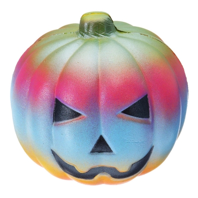 10CM Colorful Pumpkin Toy Simulation PU Bread Halloween Gifts Soft Decor Toy Original Packaging COD [1243853]