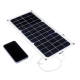 16V 10W 1.2A 420x190x2.5mm Monocrystalline Semi-flexible Solar Panel Set with Rear Junction Box Support Single USB Port COD