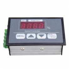 30A 6V12V60V Button Speed Controller Digital Display Percentage Tachometer DC Motor Slow Start Slow Stop Controller COD