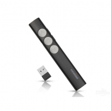 Vesine V9 Rechargeable Wireless Presenter Red Laser Flip Pen PPT Laser Page Pen Clicker Presentation Pen USB Remote Control Touch-Keys COD