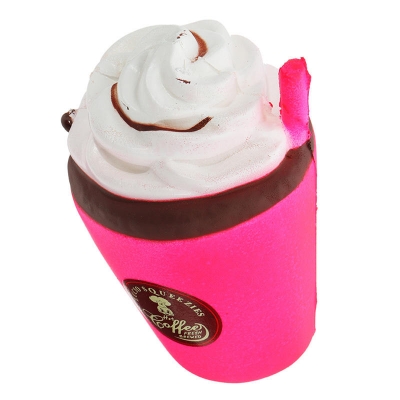 Milk Tea Ice Cream Cup Squishy 11CM Slow Rising With Packaging Coffee Cappuccino Collection Gift COD [1267926]