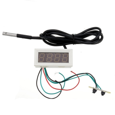 0.56 Inch 33V/200V 3-in-1 Time + Temperature + Voltage Display DC7-30V Voltmeter Electronic Watch Clock Digital Tube COD [1529971]