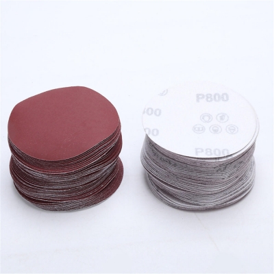 4 Inch Flocking Sandpaper Disc 40-2000 Grit Round Hook and Loop Polishing Sandpaper COD [1357455]